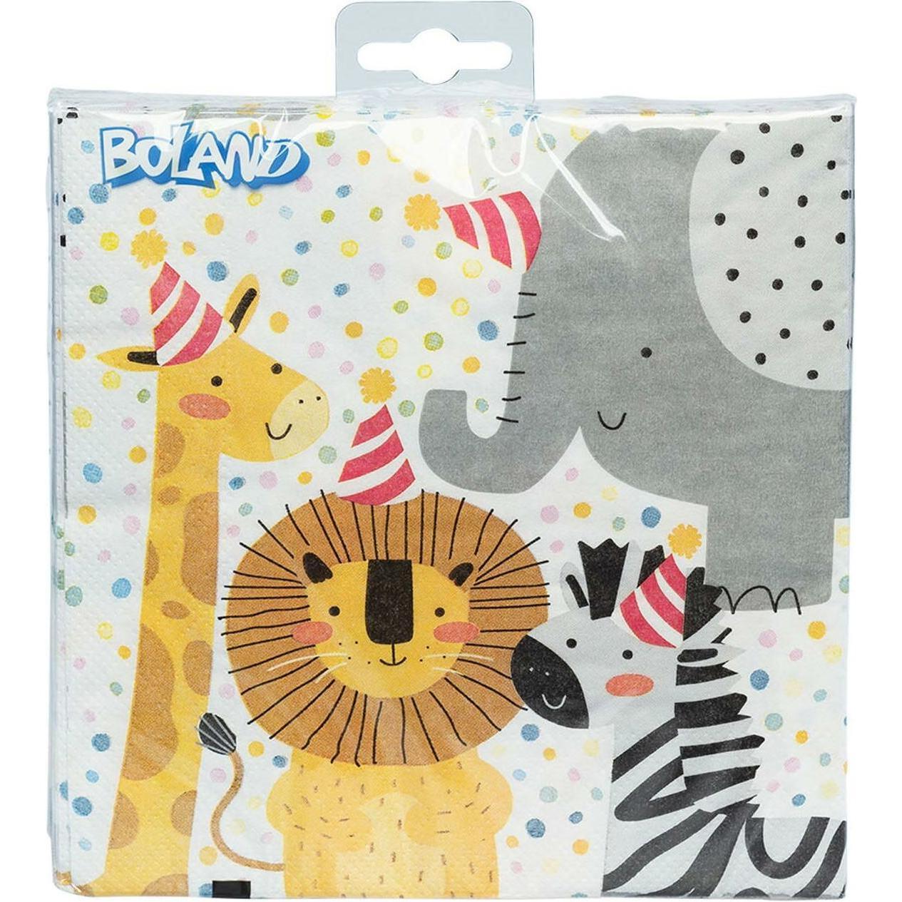 Thumbnail - Boland, Servietten, Safari (20 x, 33 x 33 cm)