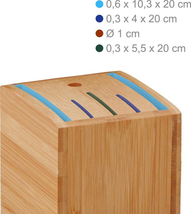 Image du produit Relaxdays Bloc à couteaux