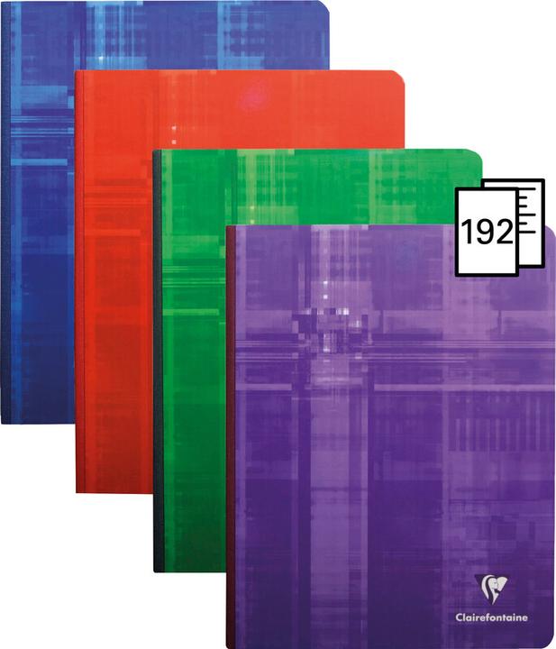 Image du produit Clairefontaine Cahier de notes avec dos en toile (17 x 22 cm, Quadrillé, Couverture rigide)