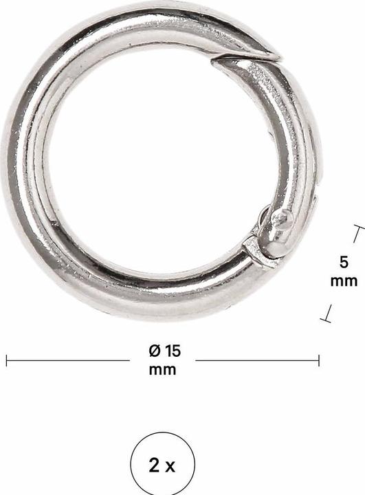 Actual product image Lalana Key ring 37 x 5 mm, 2 pieces