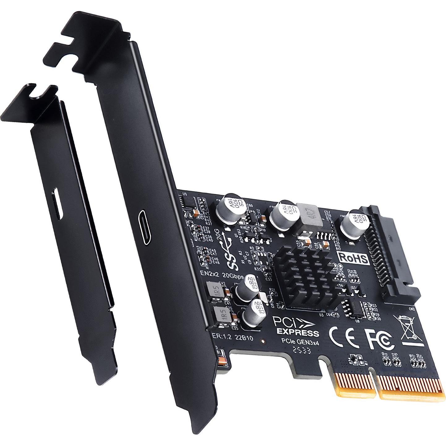 Graugear Erweiterungskarte USB-C 3.2 Gen2x2 PCIe-x4-Karte, Scheda controller
