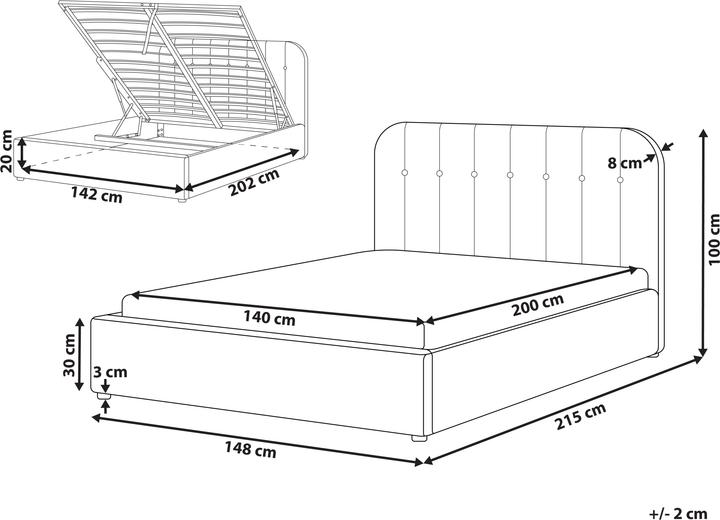 Produktbild Beliani Challans (140 x 200 cm)