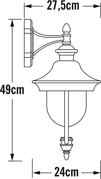 Actual product image Konstsmide Parma (E27, IP43)