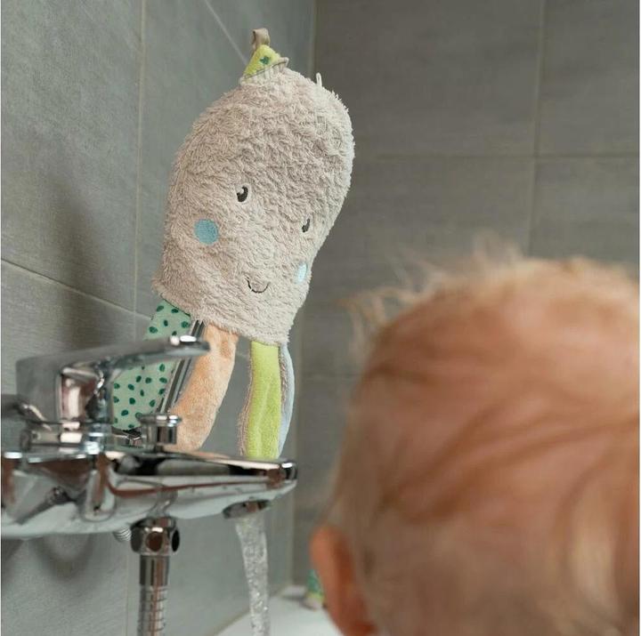 Actual product image Fehn Baby washing glove octopus