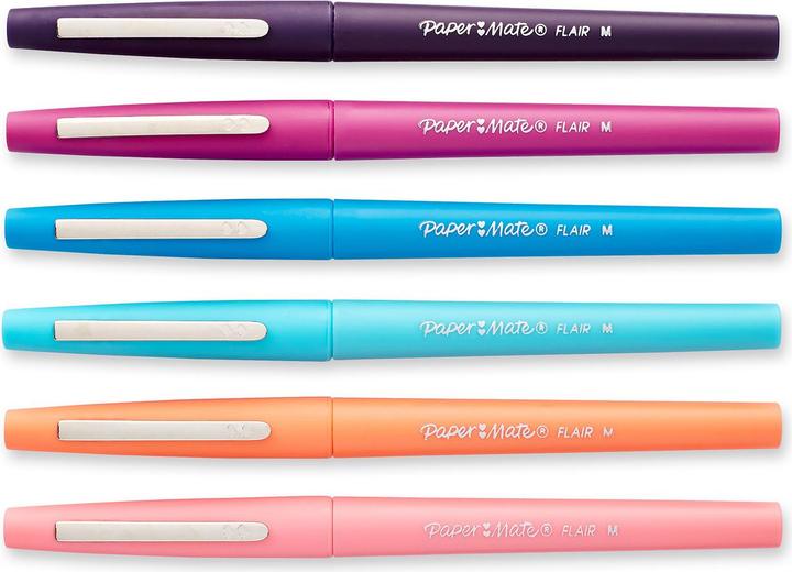 Actual product image Paper Mate Flair M Tropical Vacation (Multicoloured, 6 x)