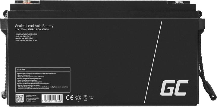 Actual product image GreenCell Accumulator AGM VRLA 12V 65Ah - 65,000 mAh (1 pcs., Device specific)