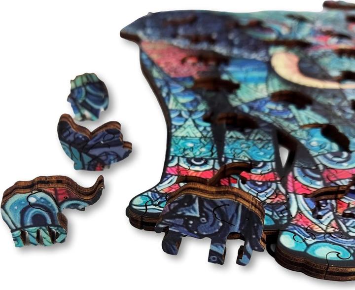 Image du produit Aniwood Puzzle motif éléphant (M) (150 pièces)