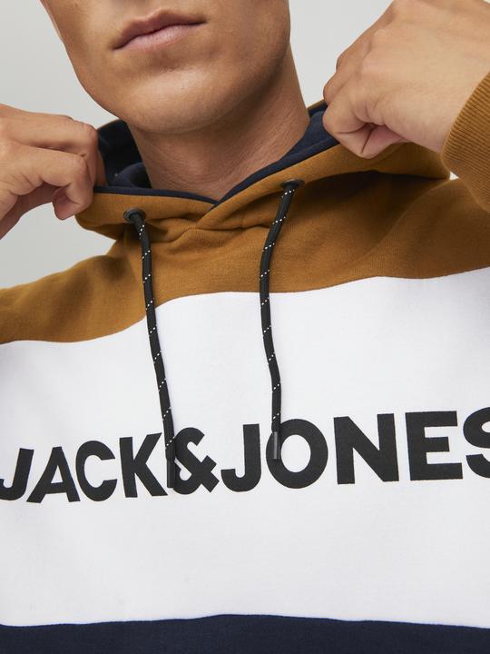 Produktbild Jack & Jones Pullover Sweatshirt mit Kapuze JJELOGO BLOCKING SWEAT HOOD - 4774 (M)