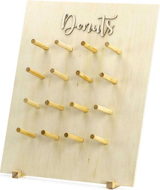 Partydeco Party Accessoire Donut Wand 45 x 55 cm, Bruin (5 Stuk)