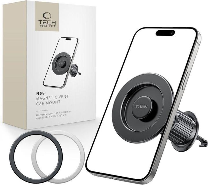 Produktbild Tech-Protect N58 Magnetic MagSafe Car Air Vent Mount Holder - Black