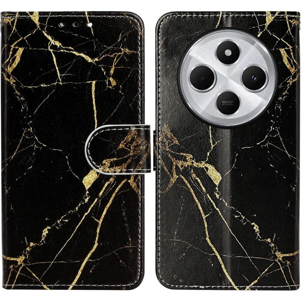 Thumbnail - Cover-Discount Xiaomi Redmi 14C / Poco C75 - Hülle mit Marble Motiv (Xiaomi Poco C75, Xiaomi Redmi 14C), Smartphone Hüll...