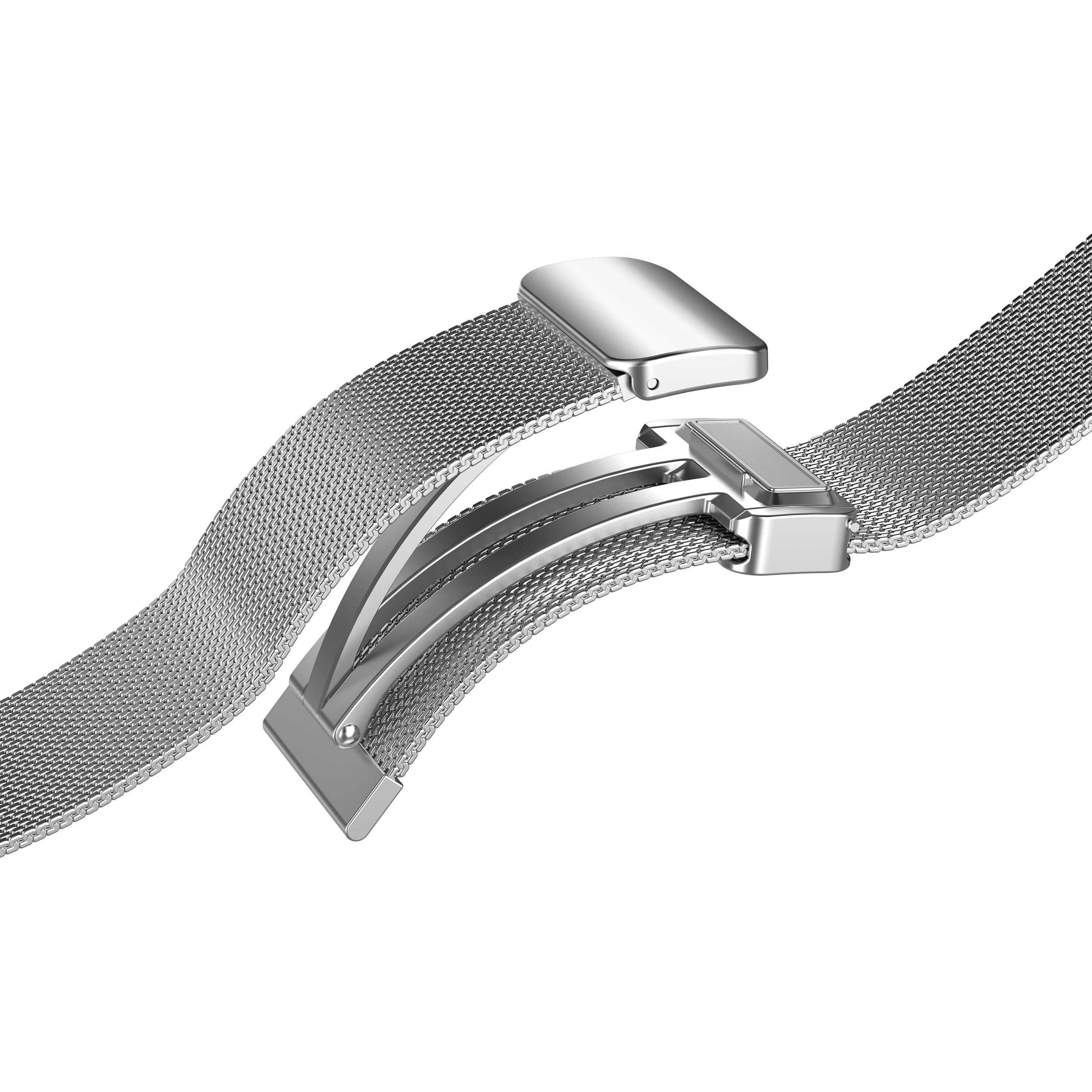 Samsung Band (40 mm, Edelstahl, Galaxy Watch 4, Galaxy Watch 5), Uhrenarmband, Silber