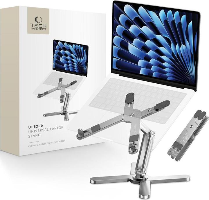 Image du produit Tech-Protect ULS200 support universel pour ordinateur portable jusqu'à 16" - argenté