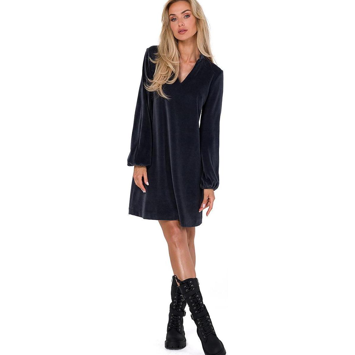 Made of Emotion, Damen, Kleider, Alltagskleid Moe, Grau, (M)