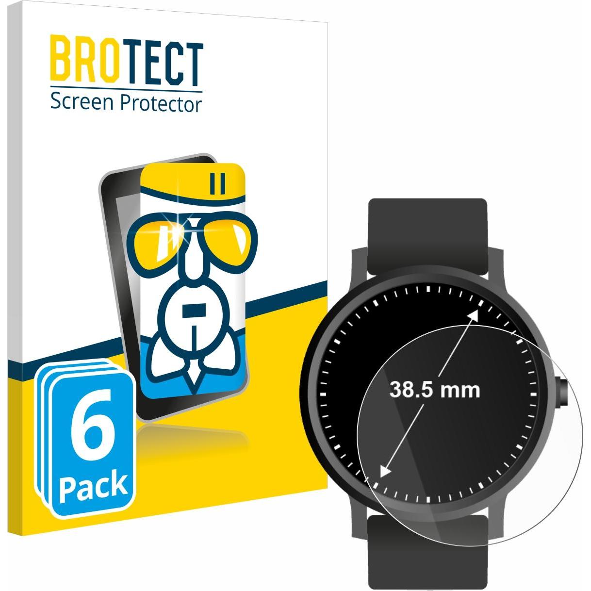 BROTECT AirGlass Panzerglasfolie, Smartwatch Schutzfolie, Transparent