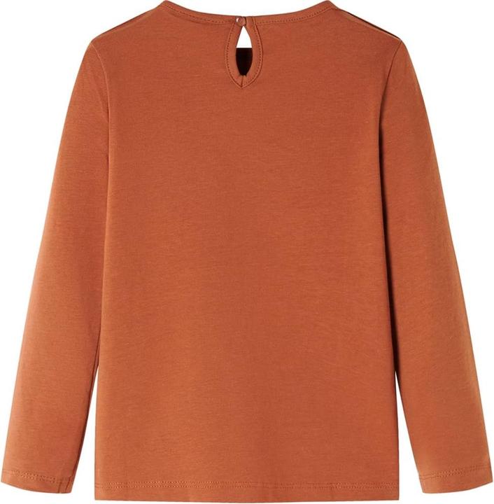 Immagine prodotto vidaXL Camicia da bambino a maniche lunghe Cognac 116,Materiale: 95 % cotone. 5 (116)
