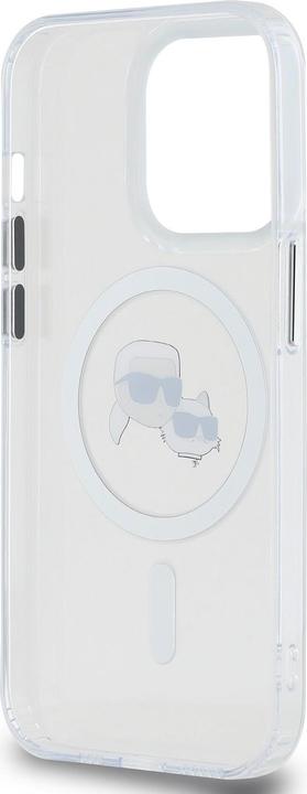 Produktbild Karl Lagerfeld IML K&CH Heads Metal Frame MagSafe Case for iPhone 15 Pro Max Transparent (Apple iPhone 15 Pro Max)