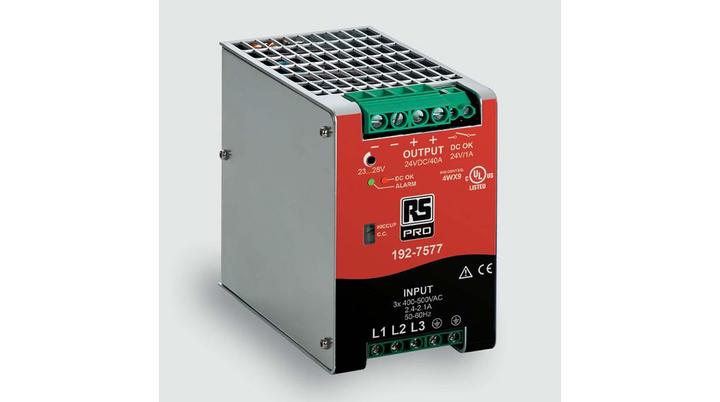 Immagine prodotto Rs Pro Alimentatore per guida DIN, 400500V ac, 24V / 40A