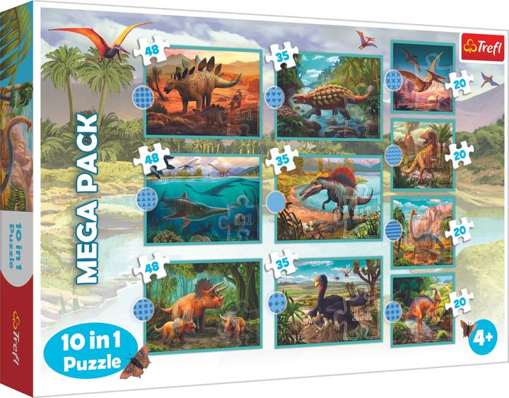 Trefl Puzzel 10in1 In de wereld van dinosaurussen 90390 (48 onderdelen)