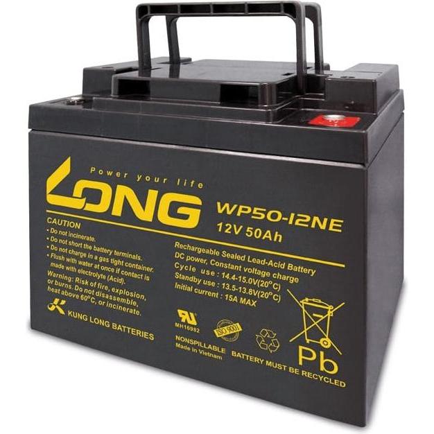 Kung Long, Versorgungsbatterie, Bleiakku, 12V-/50Ah WP50-12NE (12 V, 50 Ah)
