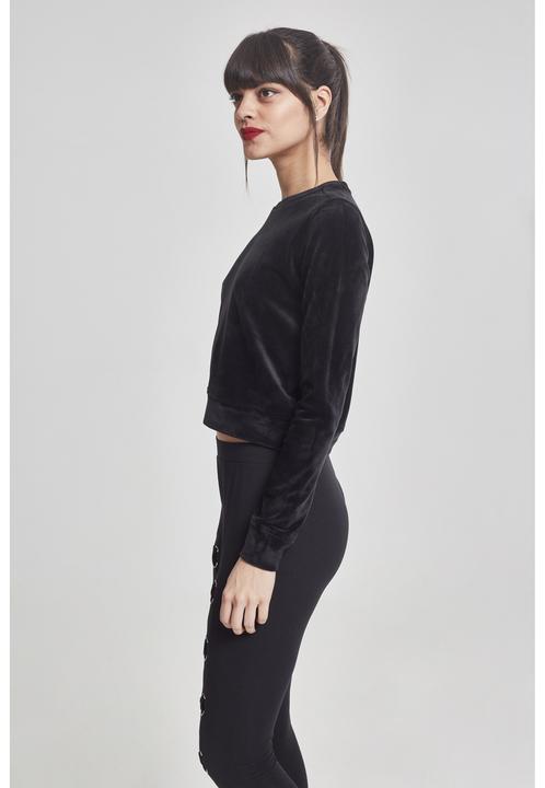 Produktbild Urban Classics Ladies Short Velvet Crew (S)