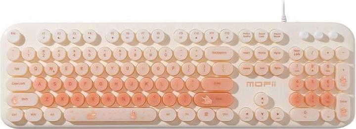 Produktbild Mofii wired keyboard with backlight Love Me (Beige) (Eng. Int., Kabelgebunden)