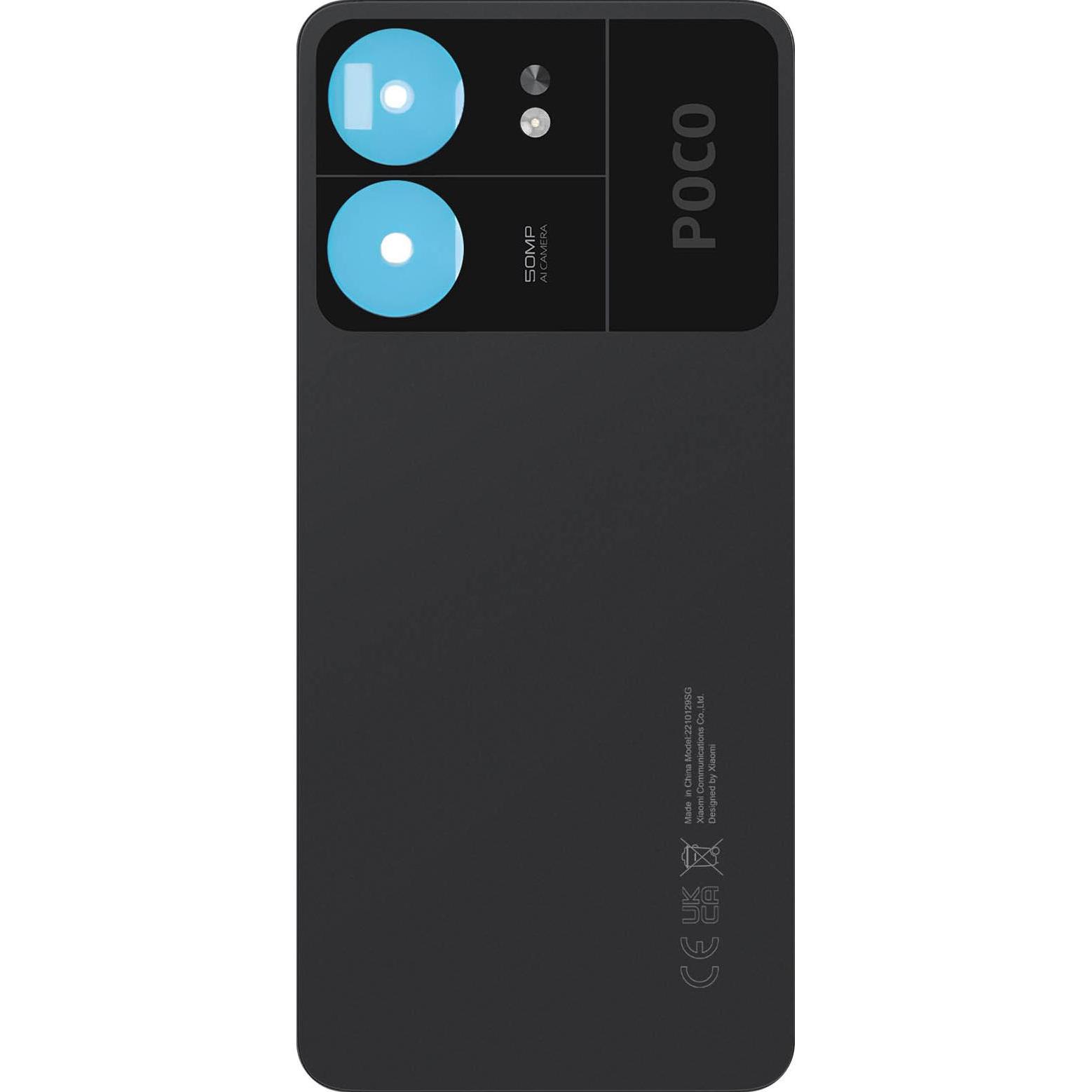 Clappio Ersatzteil Rückseite (Poco C65), Mobilgerät Ersatzteile, Schwarz
