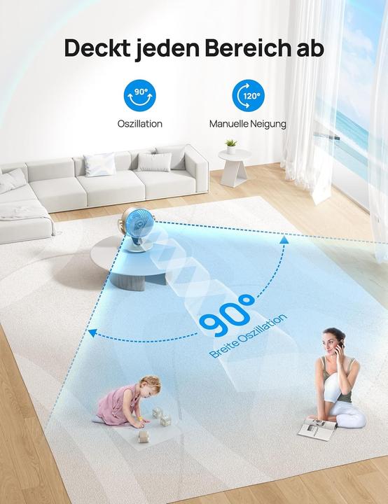 Image du produit Dreo Leiser Smart Tischventilator Lynx S mit Fernbedienung, Timer und Ap-Steuerung (28.50 dB)