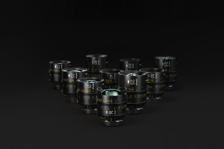 Actual product image Dzofilm Vespid Prime 4-Lens Kit (25/75/100 T2.1 + Macro 90 T2.8) metric (L-Mount, full size)