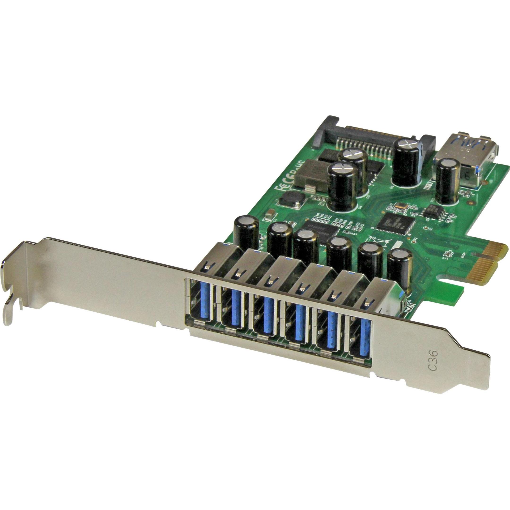 Thumbnail - StarTech 7 Port SuperSpeed USB 3.0 PCIe Card, Kontrollerkarte