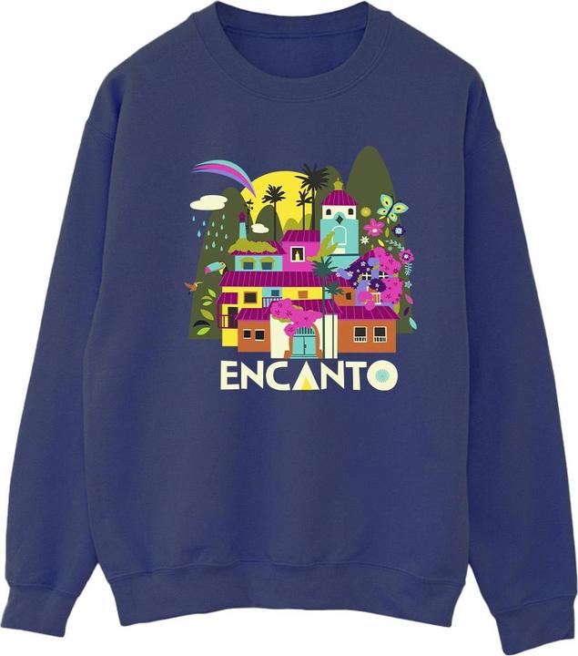 Actual product image Disney Womens/Ladies Encanto Many Houses Sweatshirt (XL)