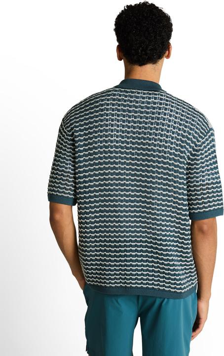 Produktbild Tom Tailor Strick-Poloshirt mit Lochmuster (M, S)