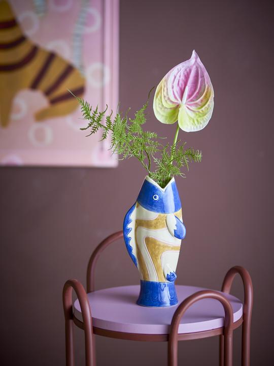 Immagine prodotto Bloomingville - Irving Vase - Blue - Stoneware (1x)