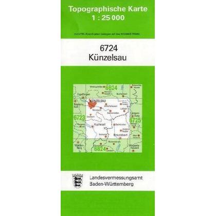 Topographische Karten BW.6724 Künzelsau, Landkarte