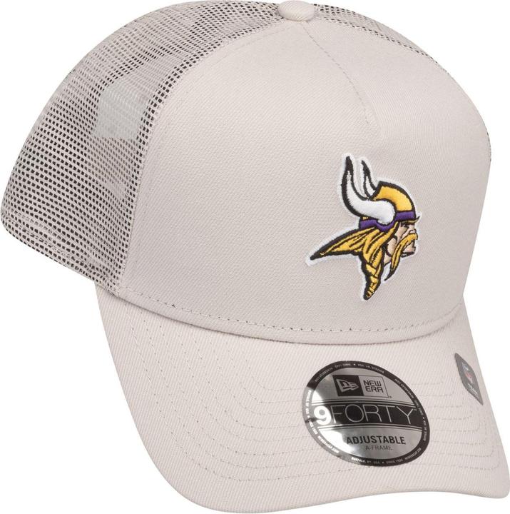 Image du produit New Era A-Frame Mesh Trucker Cap - Minnesota Vikings stone