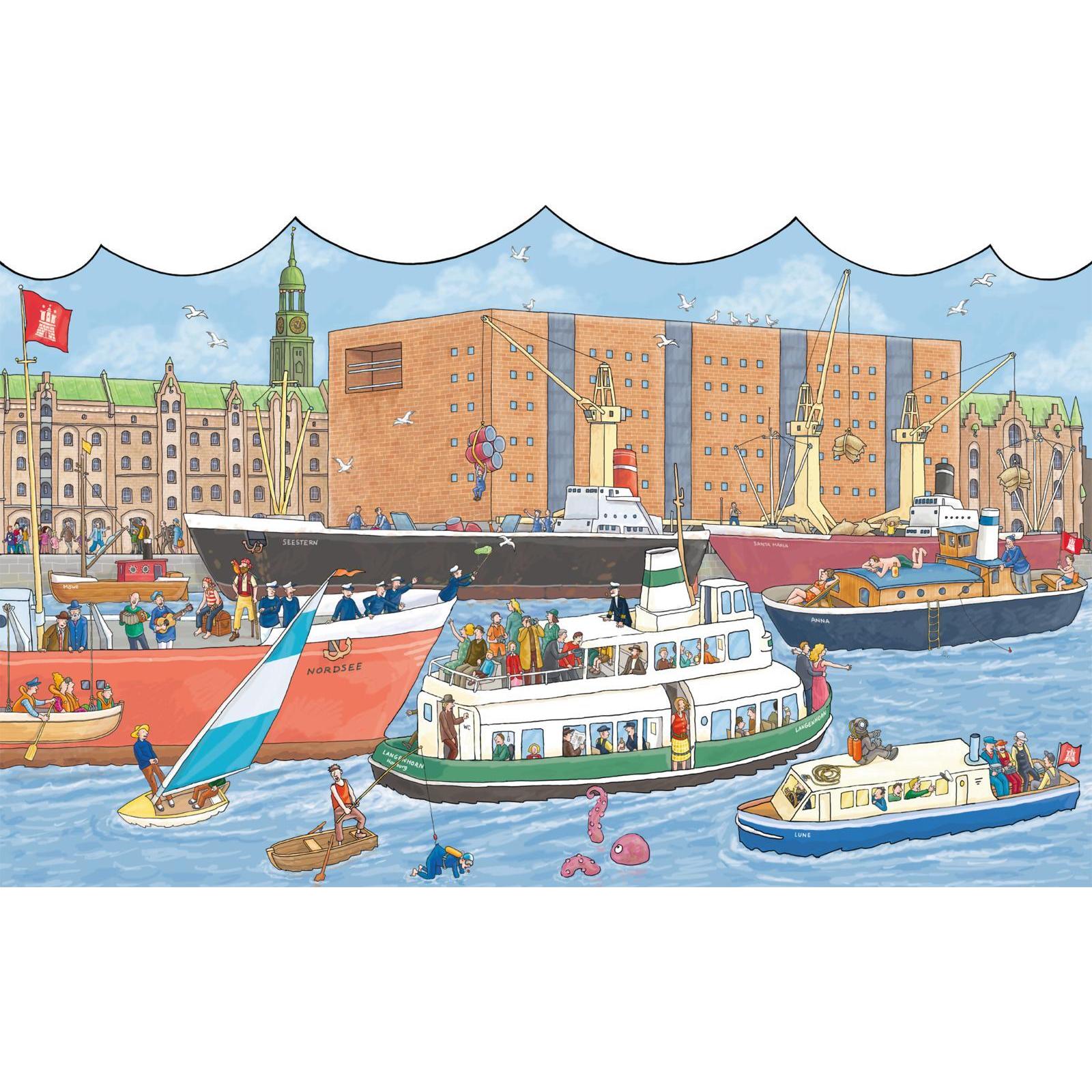 Thumbnail - Mein grosses Elbphilharmonie-Wimmelbuch, Kinderbücher von Achim Ahlgrimm