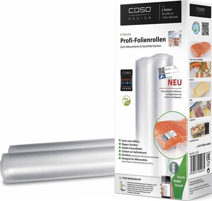 Actual product image Caso Foil rolls 27.5 x 600cm (2x)