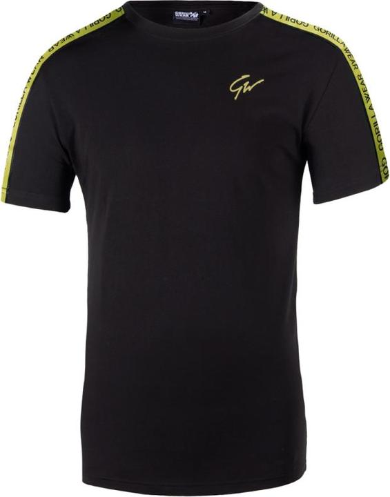 Gorilla Wear Chester T-Shirt Black / Yellow (S)