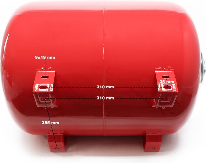 Actual product image Wiltec 100L Pressure Tank Vessel Expansion for Domestic Waterworks Pump EPDM-Membrane drinking water (Domestic water pump)