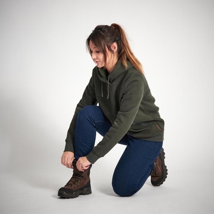 Image du produit Solognac Sweat à capuche femme 500 vert chaud (M)