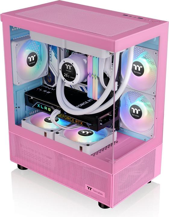 Actual product image Thermaltake View 170 TG ARGB (rosa, Tempered Glass x 2) (mATX, Mini-ITX)