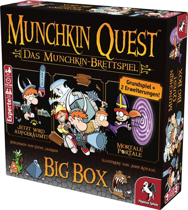 Immagine prodotto Pegasus Munchkin Quest - Gioco da tavolo (Tedesco, 2 - 4 Giocatori)