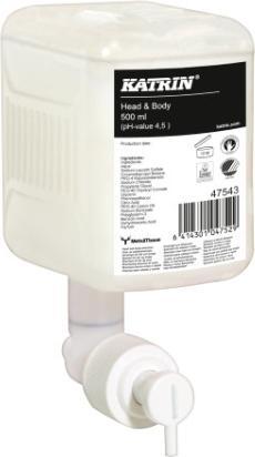 Produktbild Katrin Duschgel Head & Body Arctic Breeze 12 x 500 ml wohltuendes Balsam für Körper und Haare, 12 S (500 ml)