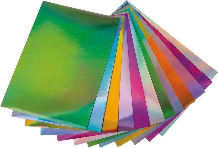 Actual product image Folia Carta a motivi carta preferita Rainbow iridescente (120 g/m², 12 x)