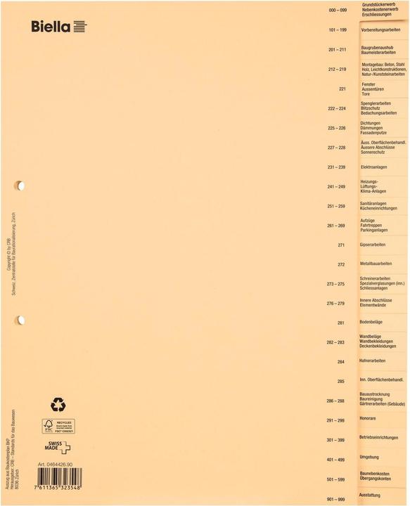 Biella Bauabrechnungsregister, deutsch