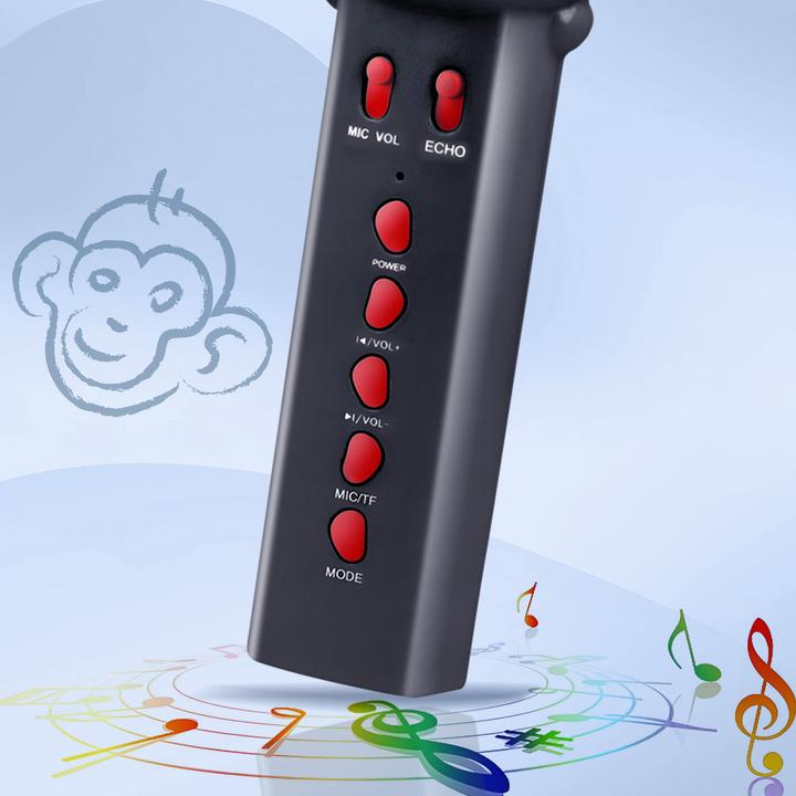 Produktbild Maxlife Bluetooth microphone with speaker Animal MX-100 black