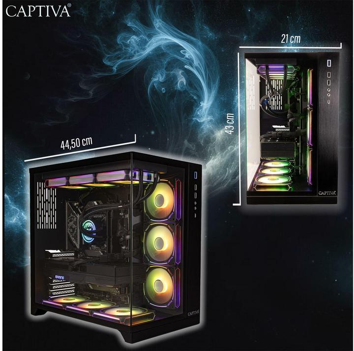 Actual product image Captiva I90-060 (2000 GB, 32 GB, Intel Core i9-14900KF, GeForce RTX 5070)