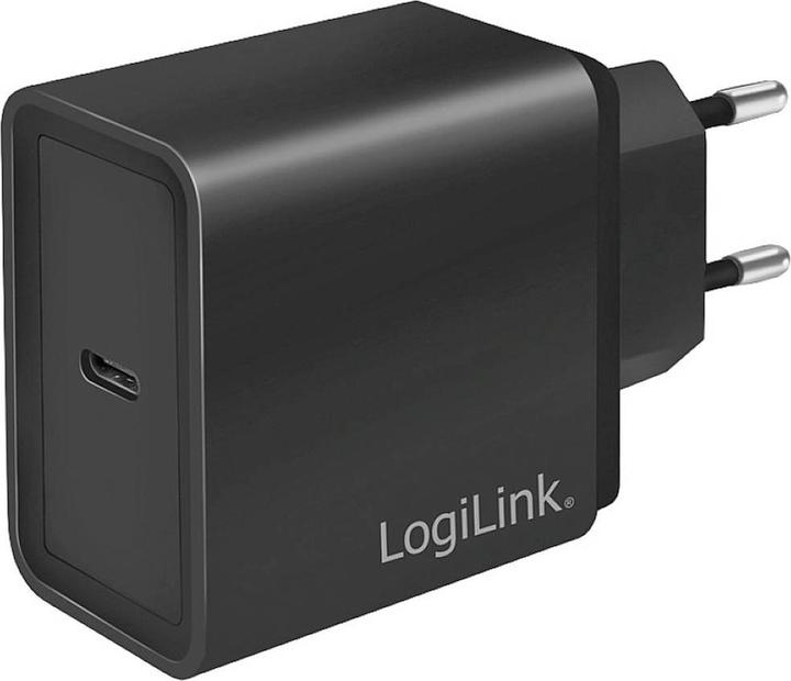 LogiLink USB charger 1x USB black 1-port USB socket adapter, 13.5W (18 W)