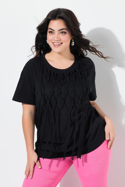 Produktbild Angel of Style T-Shirt, Boxy Fit, Knotenfransen (48)