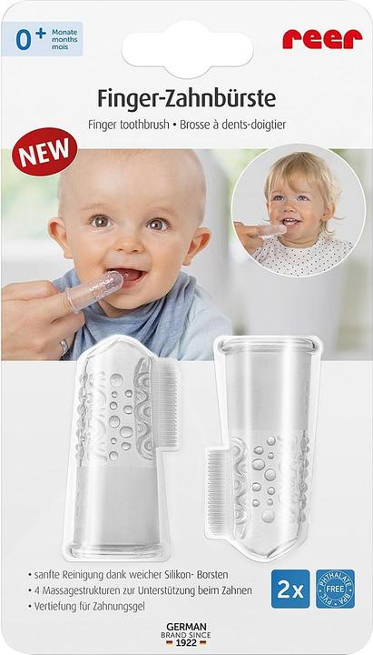 Actual product image Reer Finger Toothbrush (Soft, 2 x)